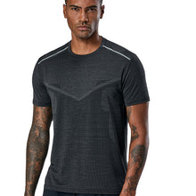 Cargar imagen en el visor de la galería, Men Fitness Training Jogging Short sleeve Sports wear T-shirt with Jacquard
