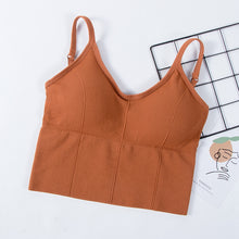 Load image into Gallery viewer, Seamless Tube Top Womens Camisole Crop top U-Back Bralette Tank Top
