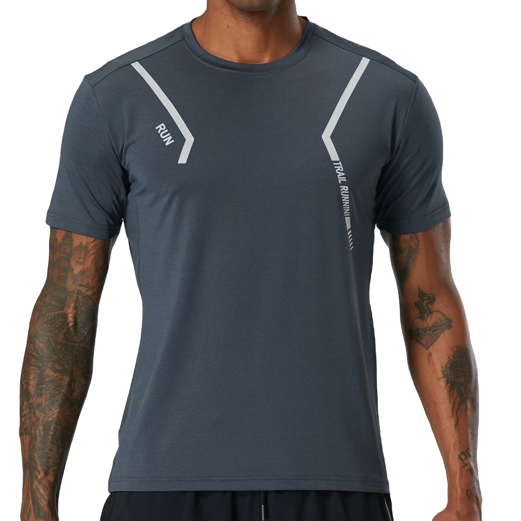 Quick-Dry Men Fitness Training Jogging Short sleeve Sports wear T-shirt