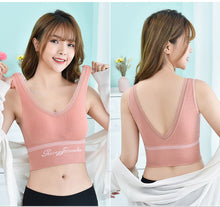 Load image into Gallery viewer, Seamless V-back bra with removable plate
