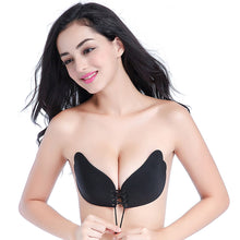 Lade das Bild in den Galerie-Viewer, Invisible push up silicone strapless backless adhesive backless bra
