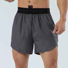 Cargar imagen en el visor de la galería, 2in1 basketball running training jogger with pocket mens athletic shorts
