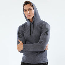將圖片載入圖庫檢視器 Long sleeves Training Jogging pullover Sportswear Men Hoodies
