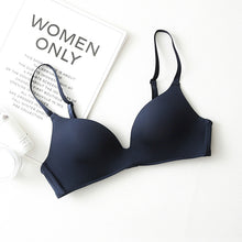 Charger l&#39;image dans la galerie, Girls Simple Solid Color Push Up wireless bra Comfort Seamless Bra

