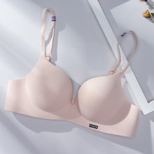 Load image into Gallery viewer, Girls Fashion Simple Solid Color Back Closure Wireless Push Up Comfort Seamless Bra
