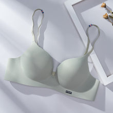 Charger l&#39;image dans la galerie, Girls Fashion Simple Solid Color Back Closure Wireless Push Up Comfort Seamless Bra
